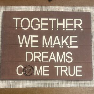 Brown Inspirational Wall Sign